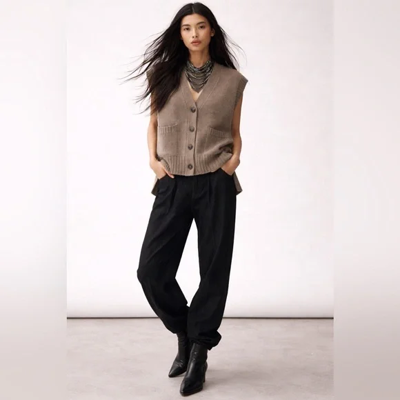 Zara oversized sweater vest stock - Picture 2 of 5